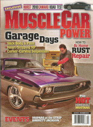 MUSCLE CAR POWER 2010 DEC - HURST CAMARO, 70 CHALLENGER, MOPAR MEET